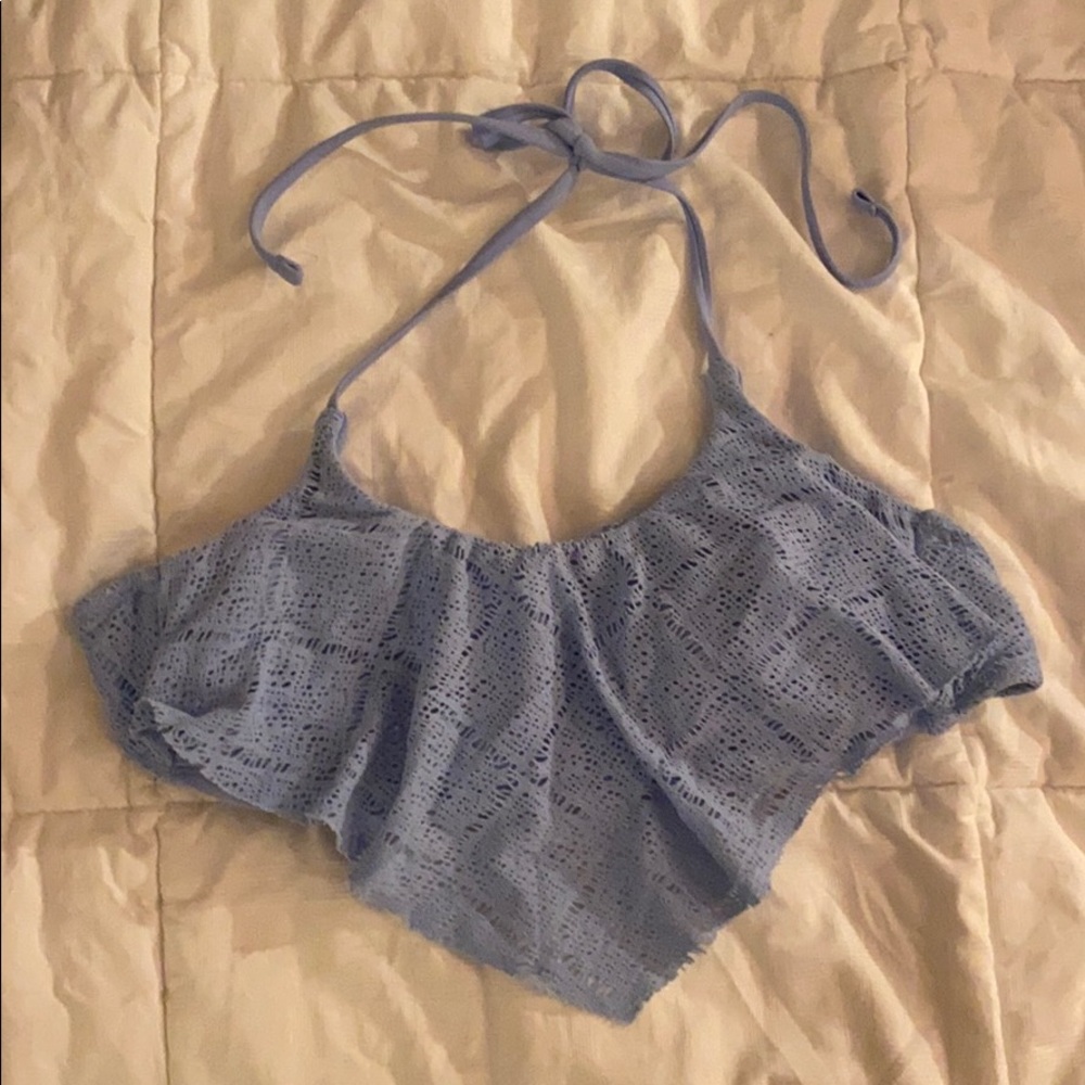 purple bathing suit top